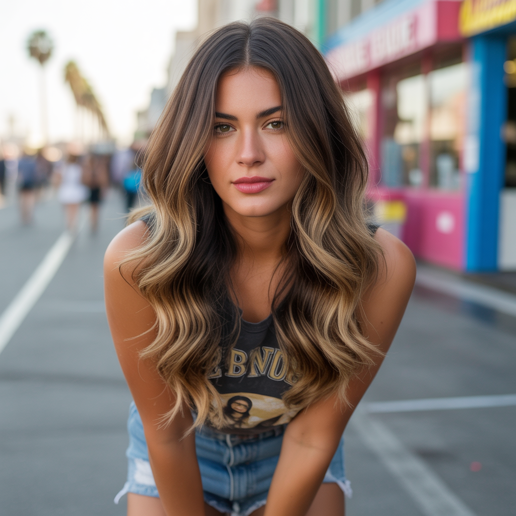 California Brunette Ombre Style