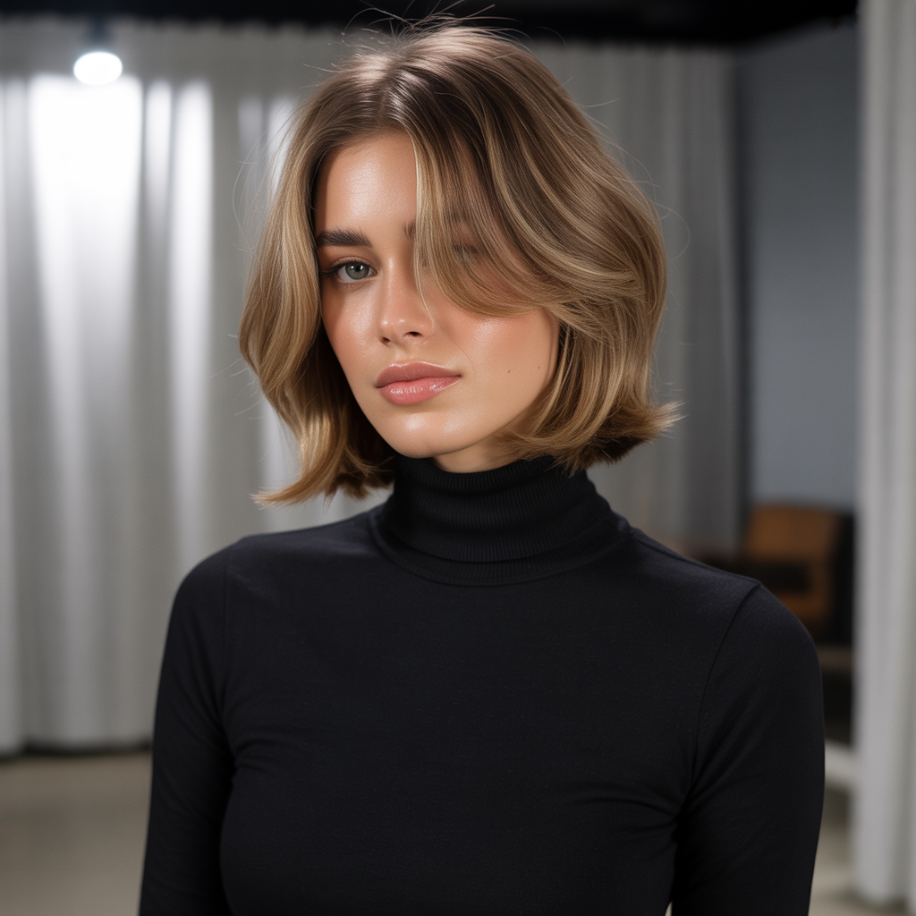 Classic Collarbone Kitty Cut