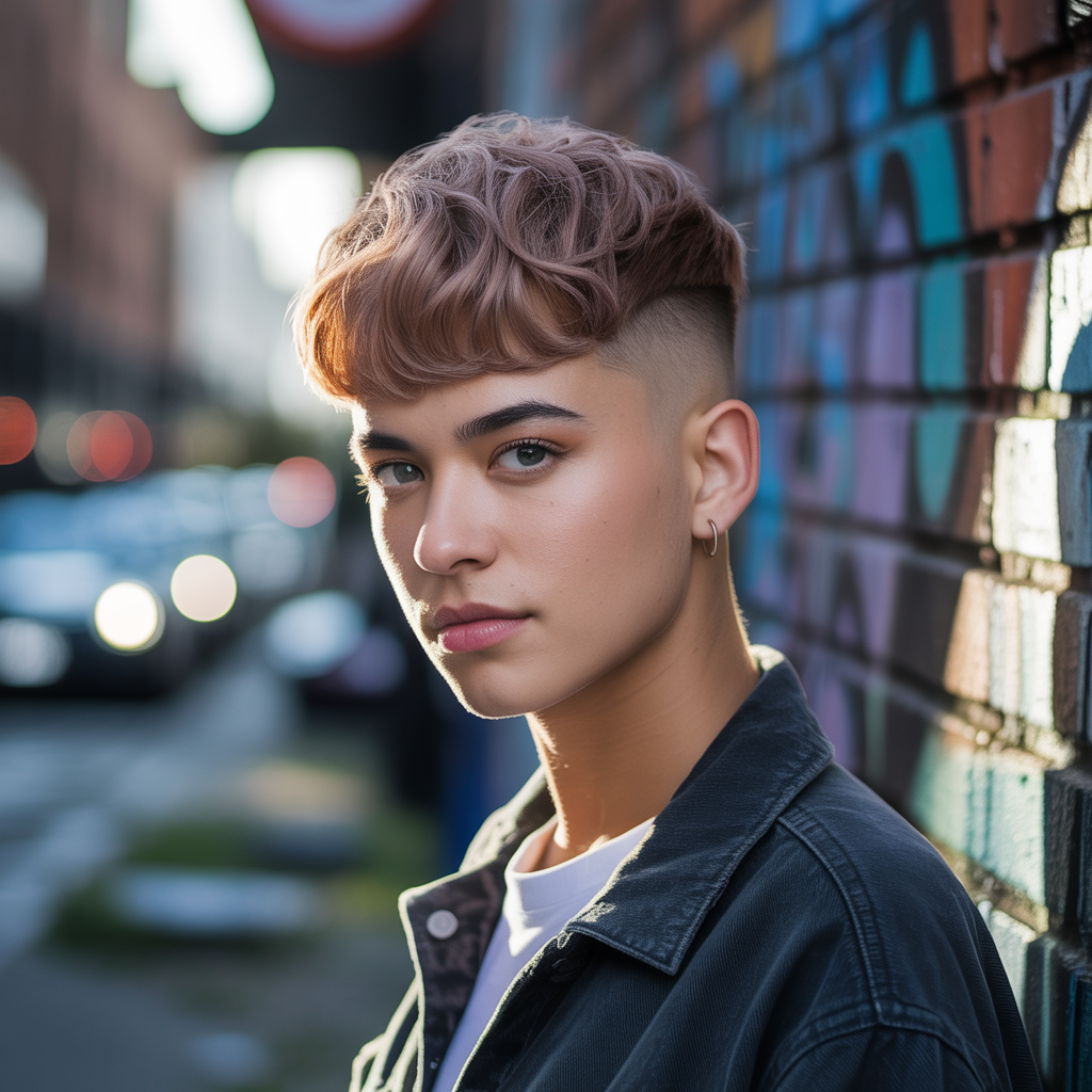 Undercut soft mullet