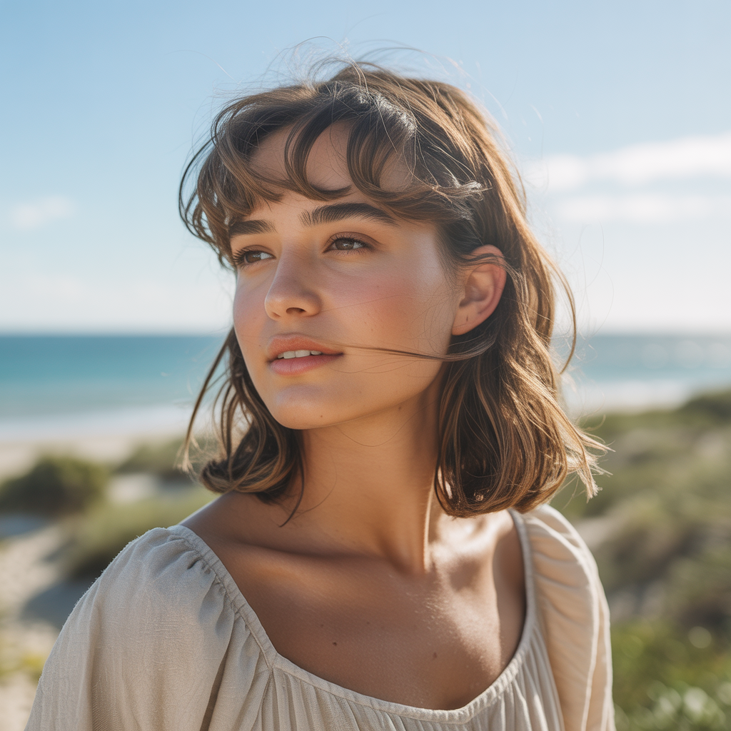 Beach waves with airy fringe