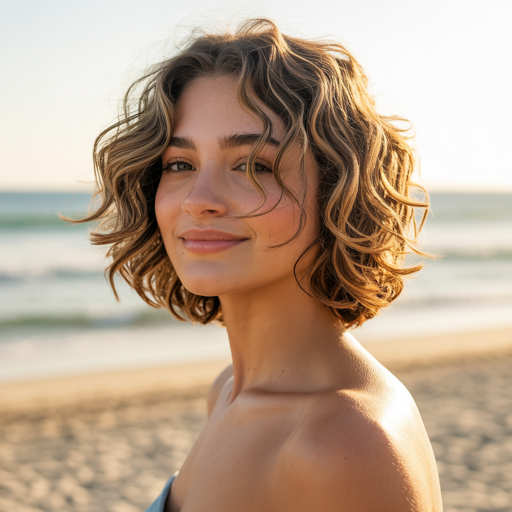 13 Butterfly Cut Short Hair Guide: Chic & Trendy Styles 5 Wavy Butterfly Cut for Natural Texture