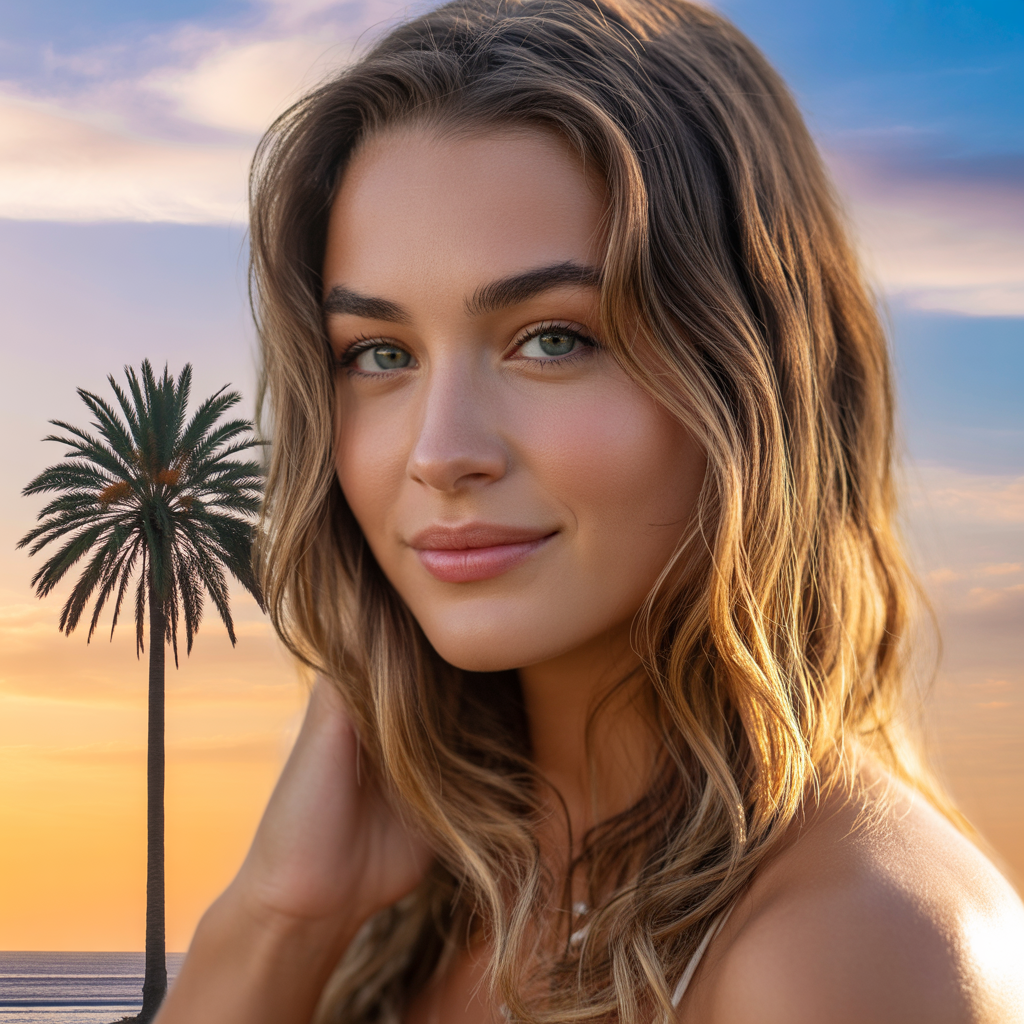 Golden-Toned California Brunette