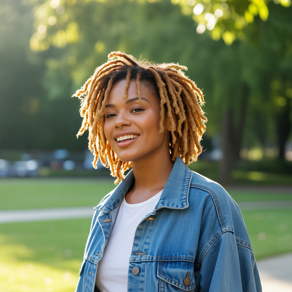 Loc Styles with Color Highlights