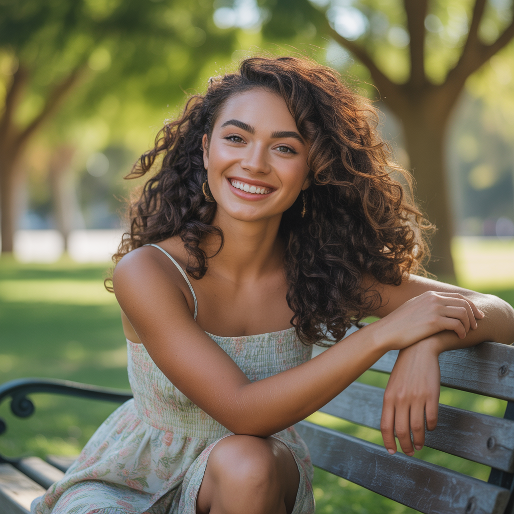 California Brunette for Curly Hair