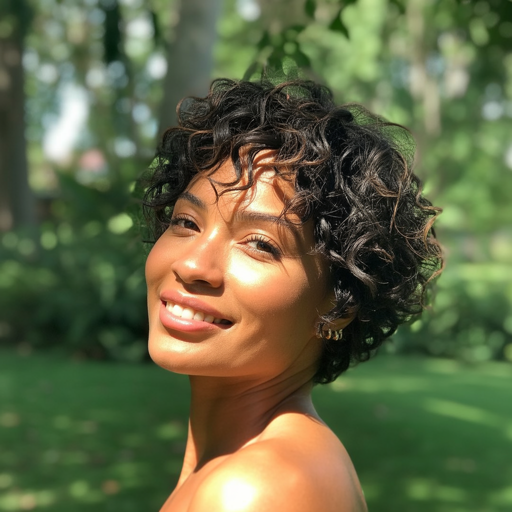 Curly/Coily Short Shag