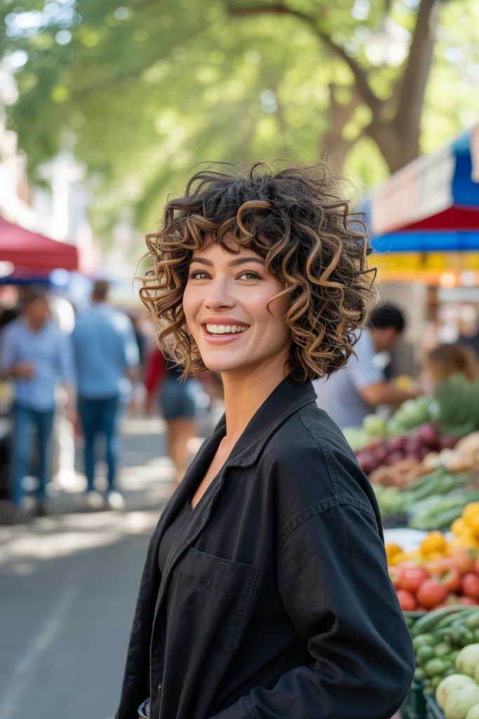 10 Shaggy Wolf Cut with Bangs Ideas for a Trendy 2025 Look 8 a vibrant outdoor portrait photograph of j7HIA8UeQKGBBC16EzBFRQ 92TivDmVRSeT9E8DcBSx7g