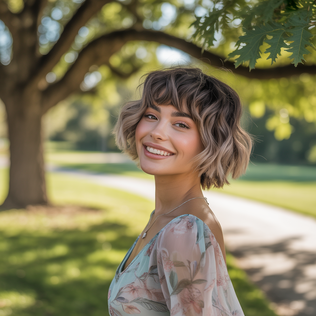 16 Wavy Wolf Cut with Bangs Ideas You’ll Love in 2025 13 a vibrant portrait photograph of a youth KHARizIpTlWDu30RIo TZQ NtOYVVnZREmAYMDJCwbf5A