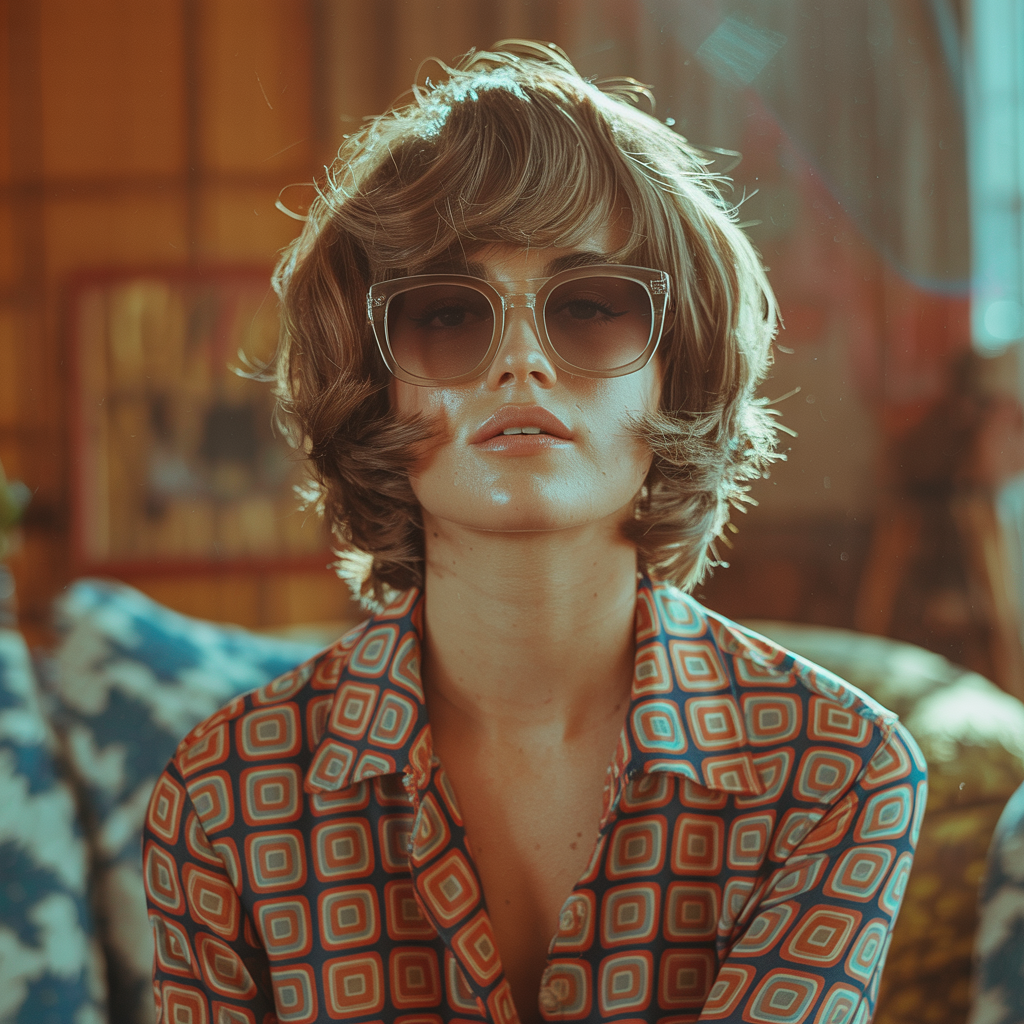 a vintage style color photograph