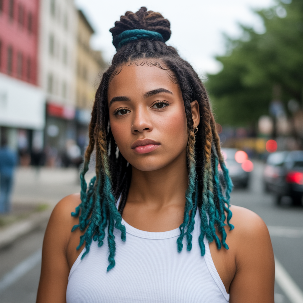 Half-up topknot