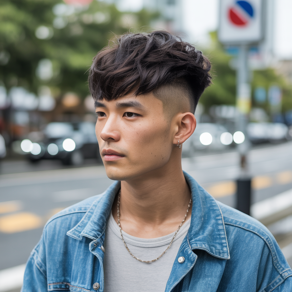 Korean Hairstyles for Men – Fresh & Modern Looks 2 Two-block cut