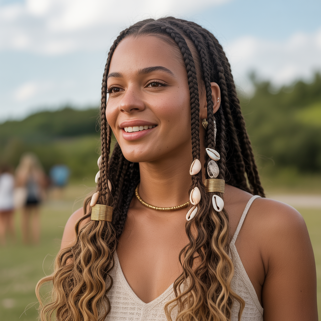 12 Trending Fulani Braids for a Chic, Bold Look 8 Bohemian Fulani Braids