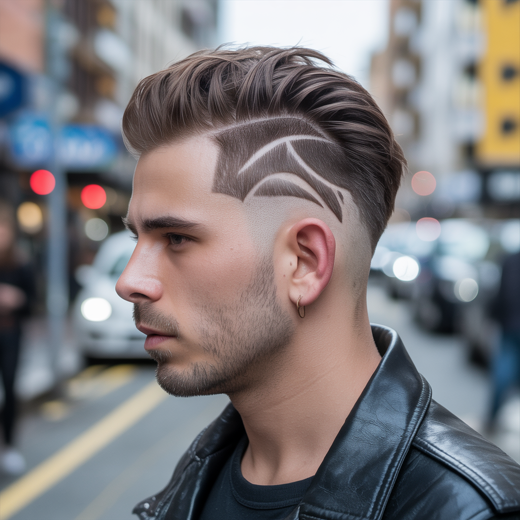 Burst Fade Mullet for a Unique Edge