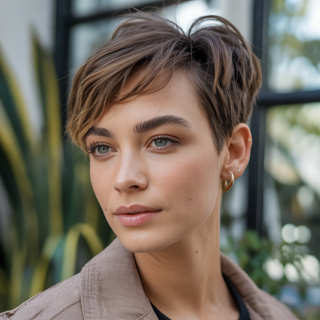 close up of a woman with a chic pixie cu Fwgq1qUOSj Xgxmml7867Q wo80fZR3TiKv6YeP5HVHxw 1