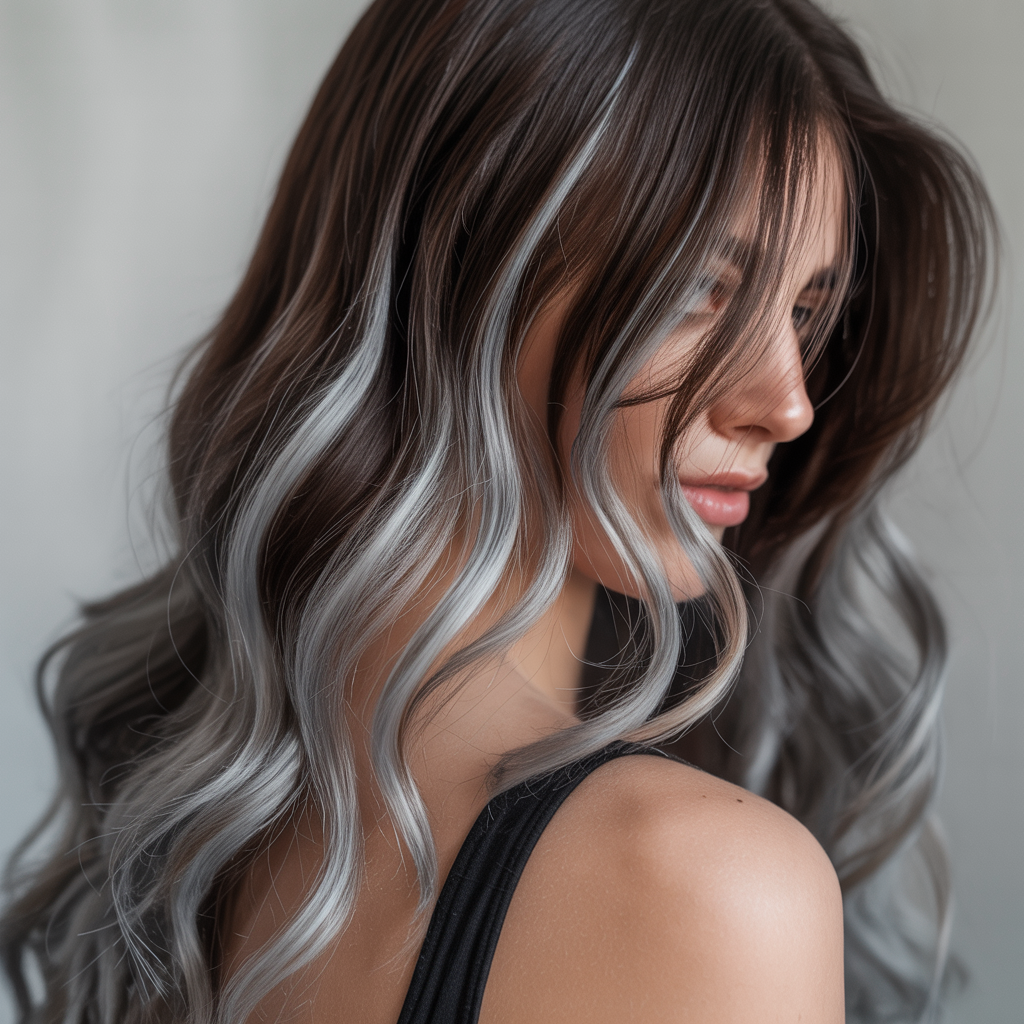 Cool melt on dark brown