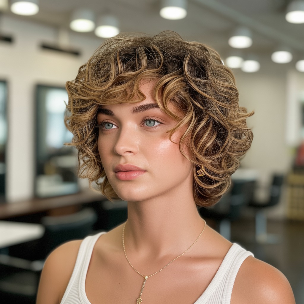 17 Stunning Curly Shag Haircut Guide: Styling Tips and Fresh Looks 2 Crown lift without the mushroom effect