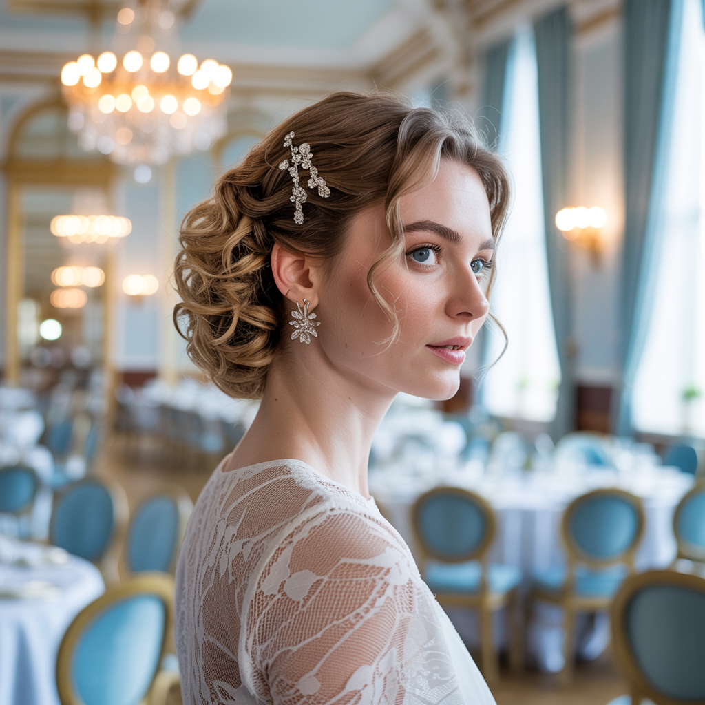 French Twist with Spring Accessories