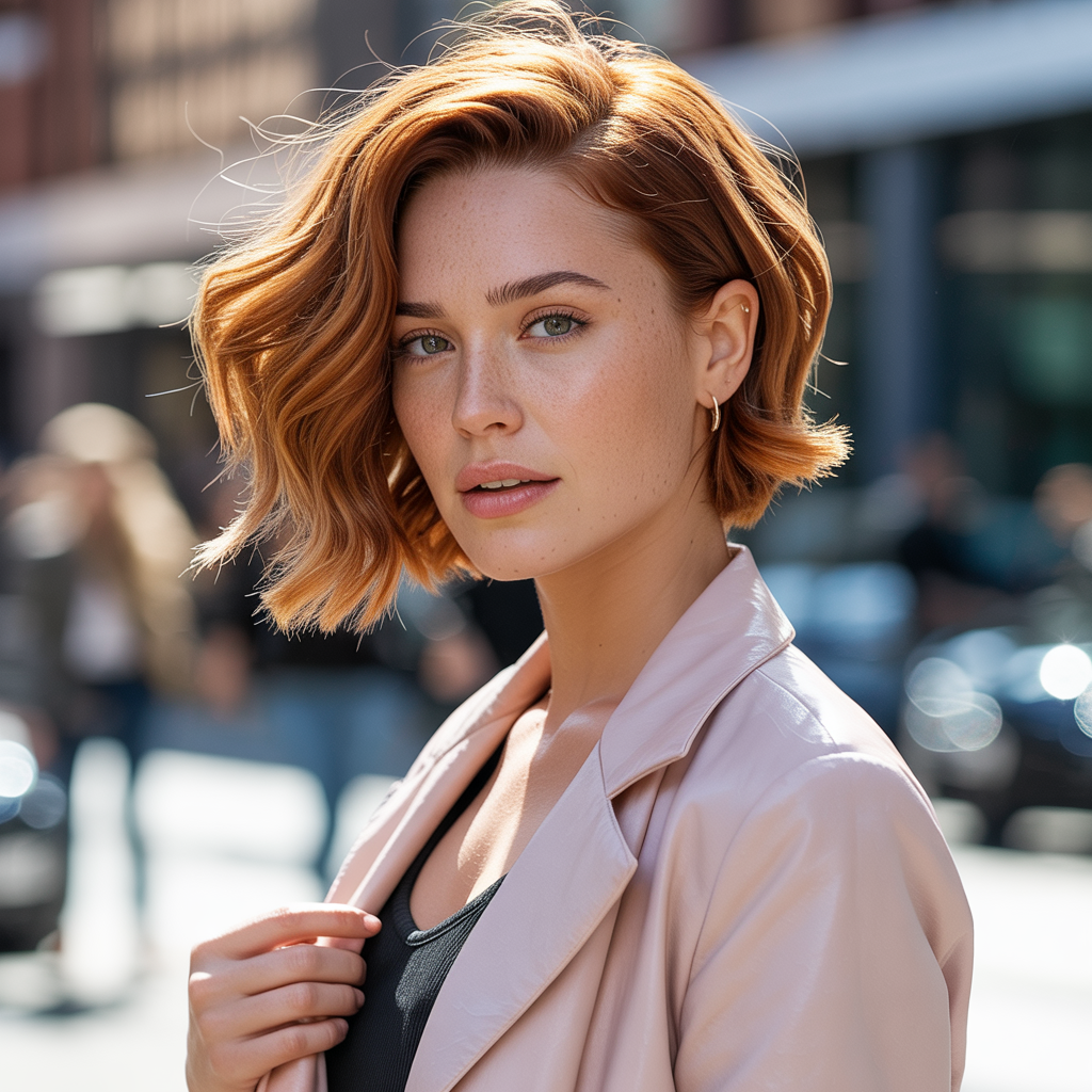 Ginger Brown Pixie Cut