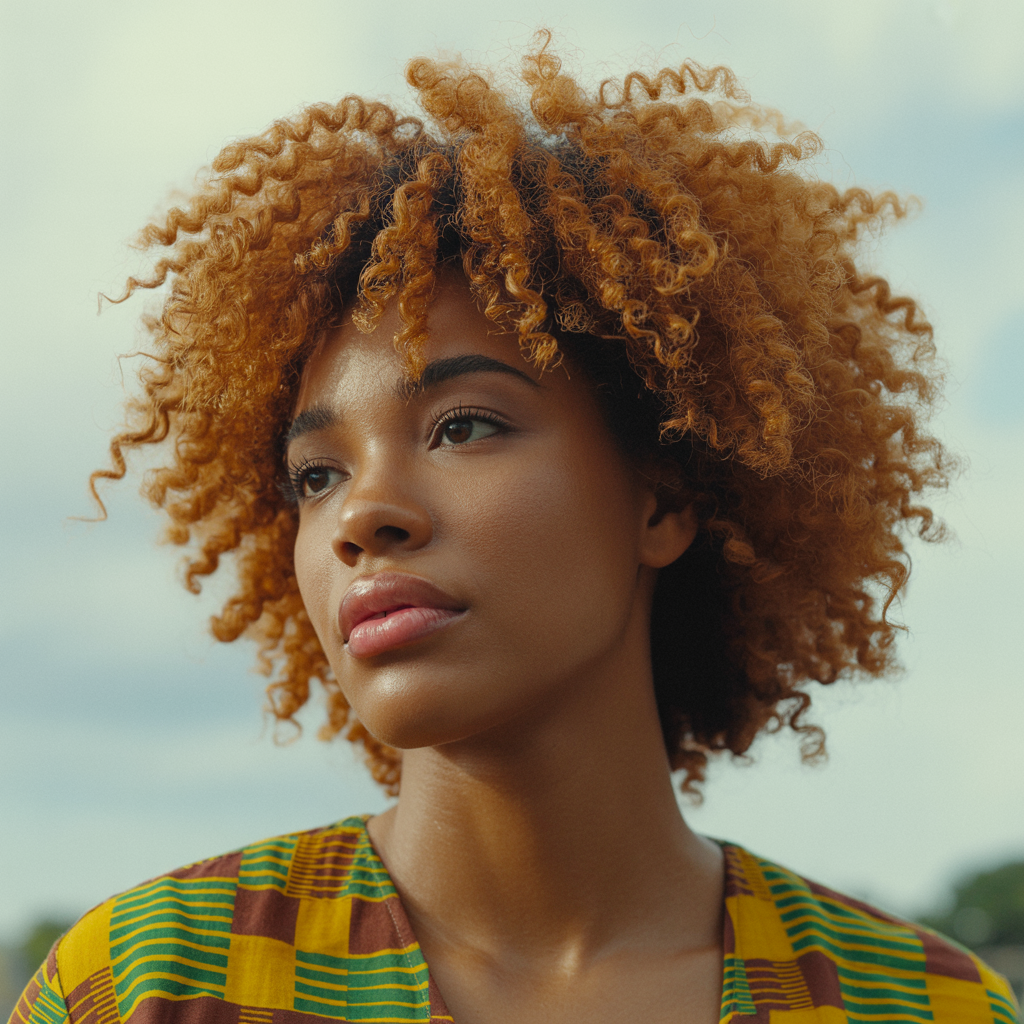 Ginger Brown Afro Styles