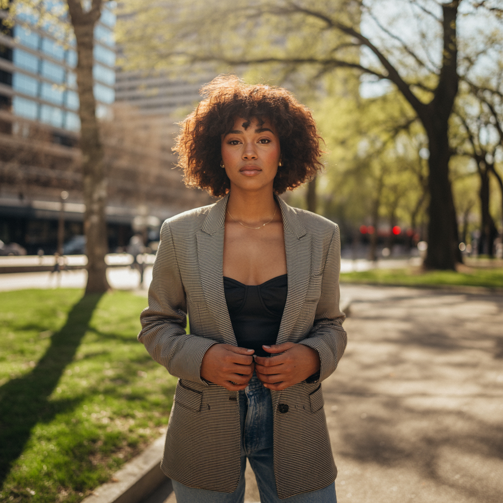 Shoulder-Length Fluffy Bob