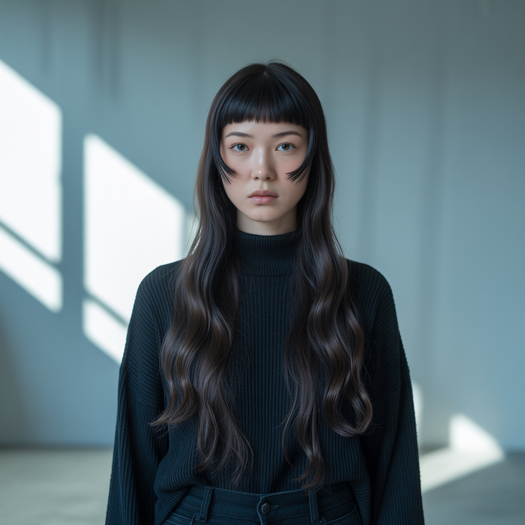 Classic Straight Hime Haircut