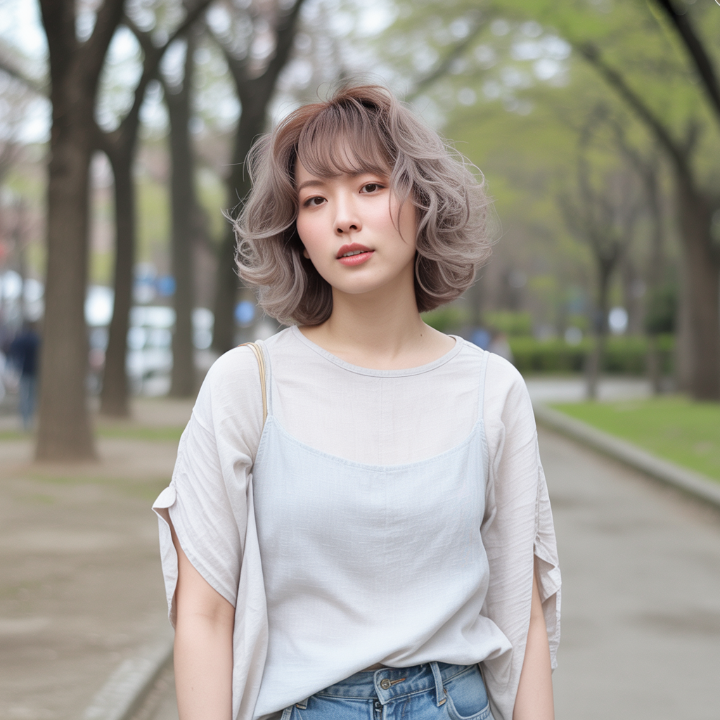 Textured Hime Haircut