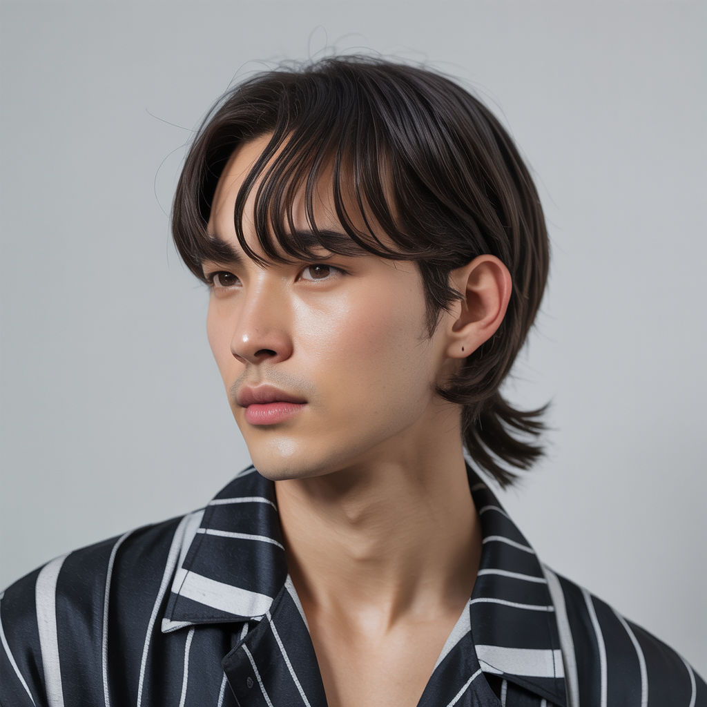 Korean Hairstyles for Men – Fresh & Modern Looks 3 Curtain fringe