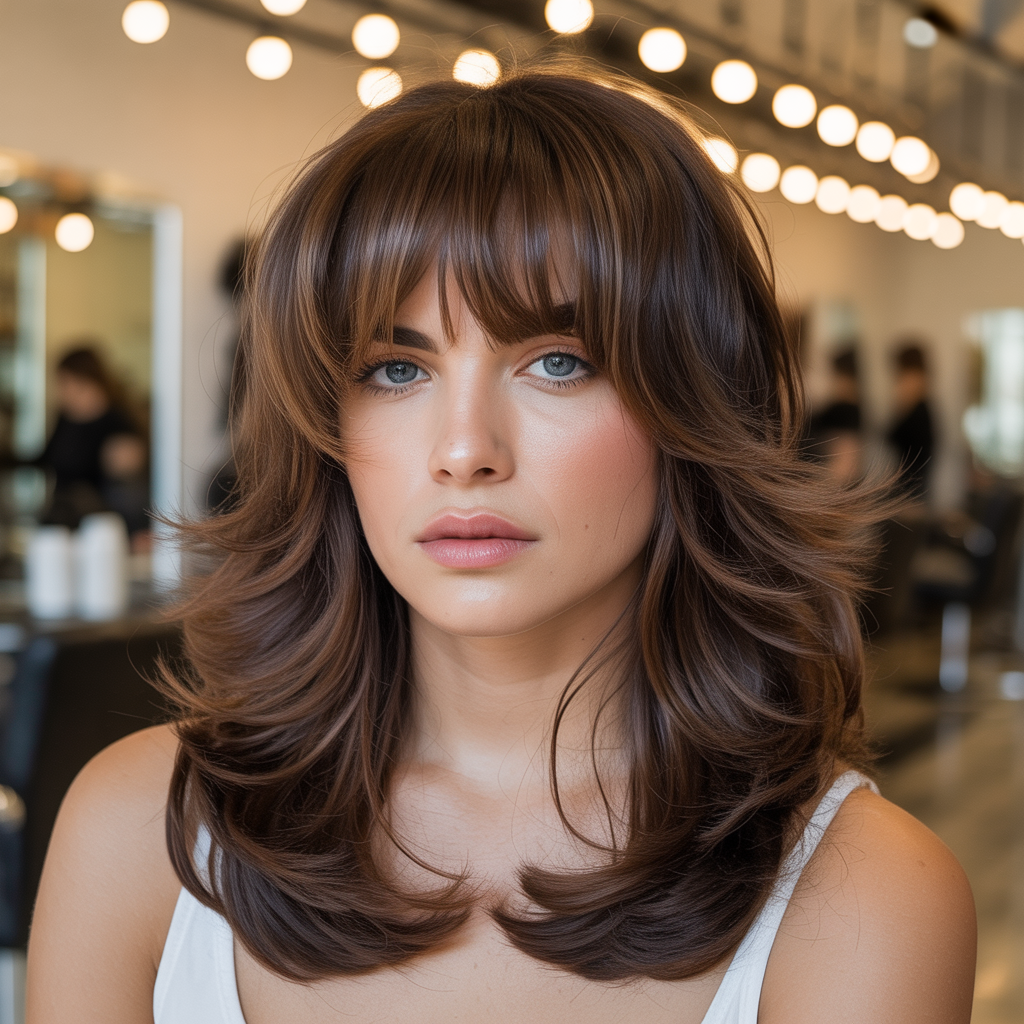 15 Trendy Types Of Bangs to Elevate Your Hairstyle 9 Layered Bangs
