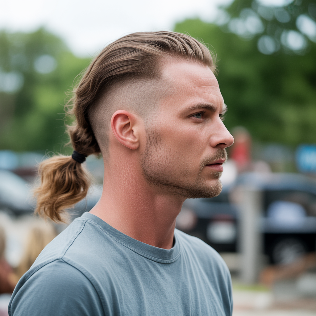 Long Tail Faded Mullet