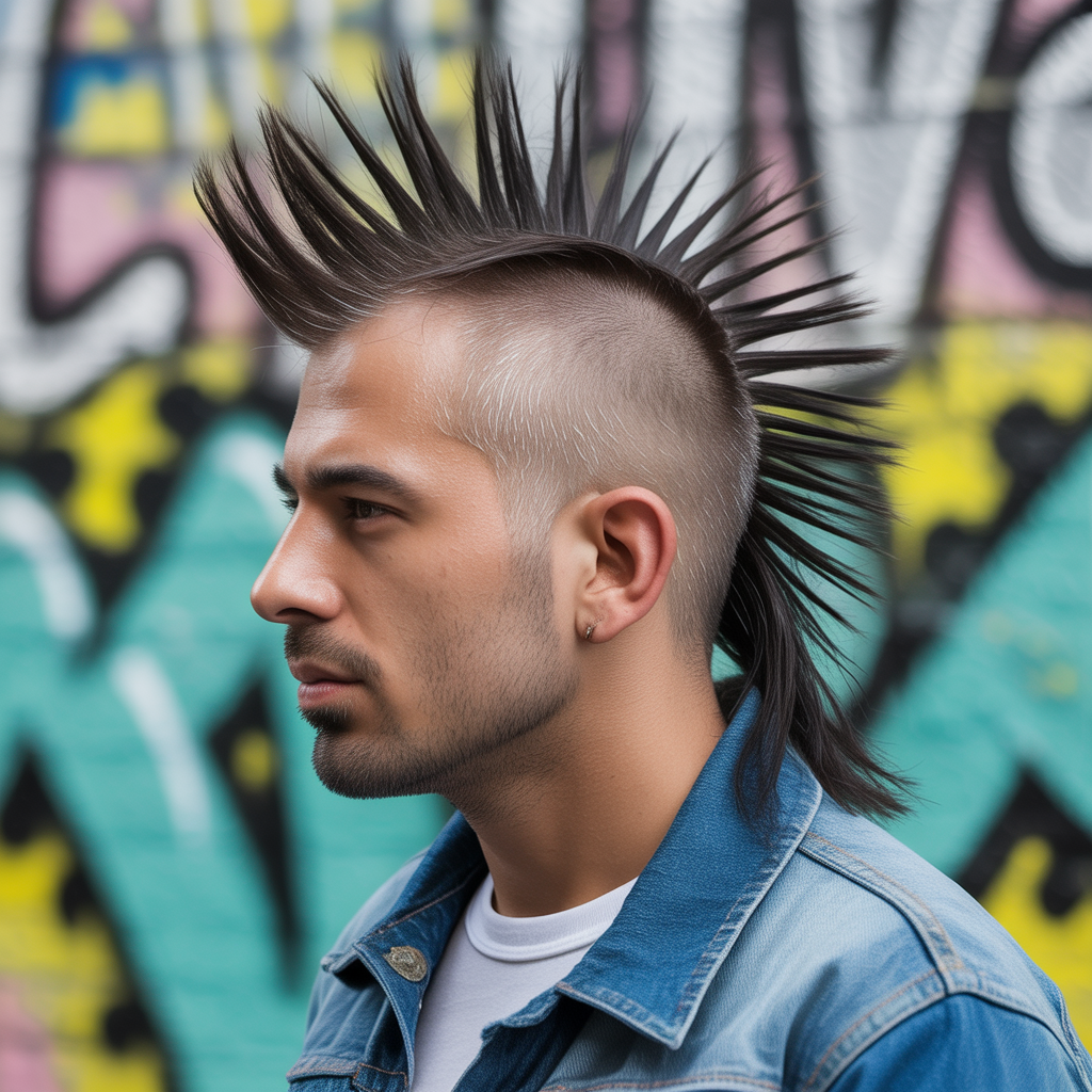 Mohawk-Inspired Faded Mullet