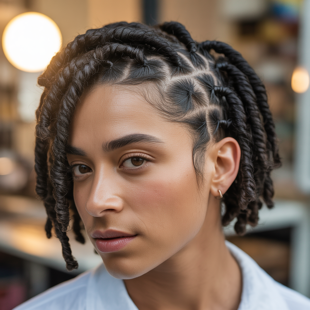 Short Locs with Flat Twists