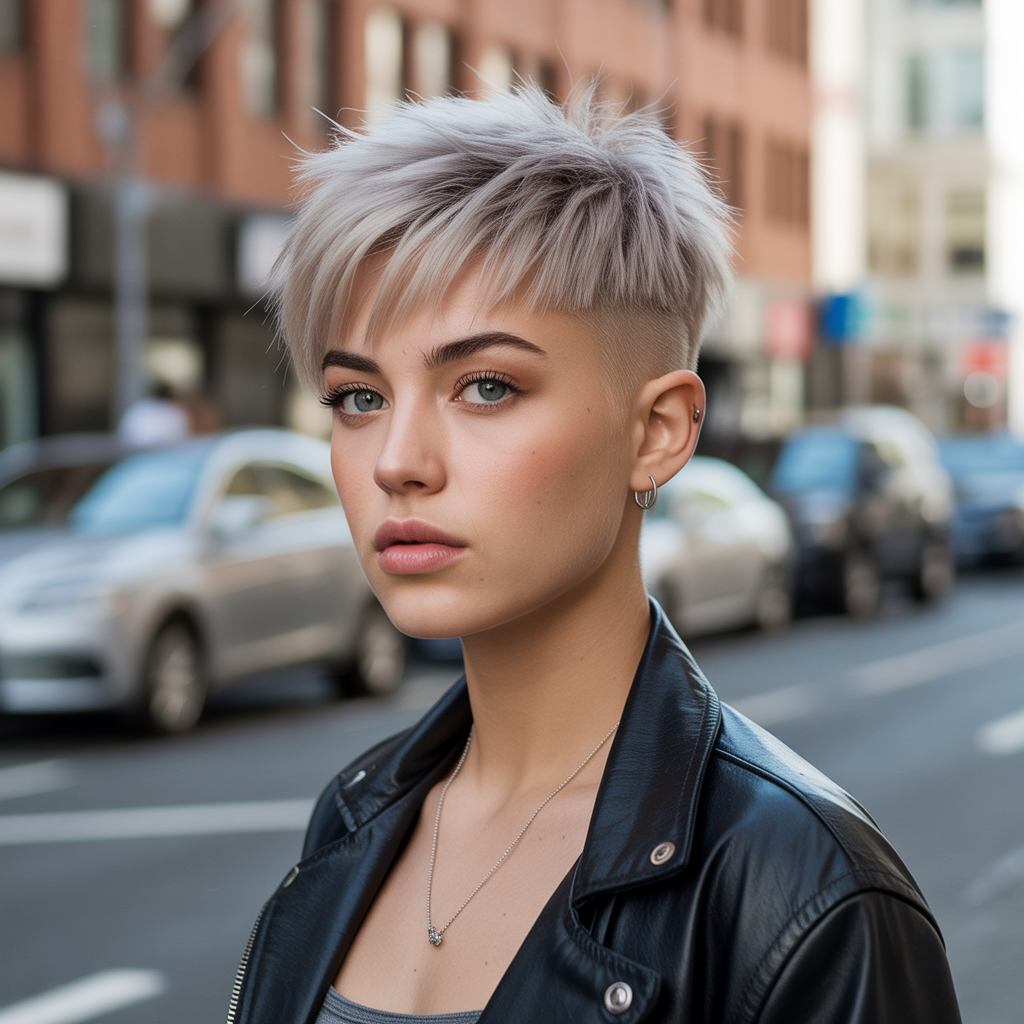 Short Wolf Cut with a Choppy Finish