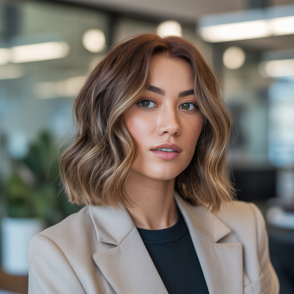 Shoulder-Length Wolf Cut for Versatility