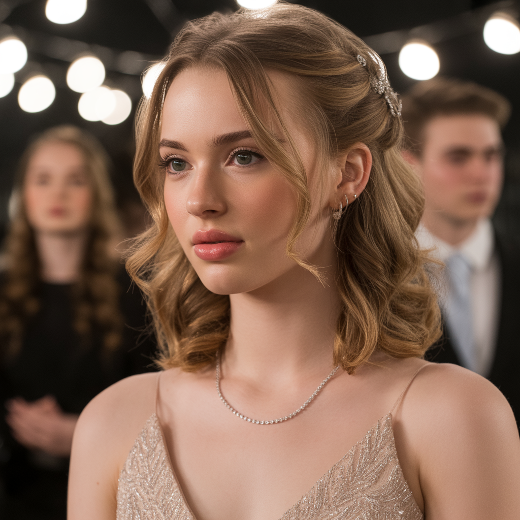Textured Half-Up, Half-Down