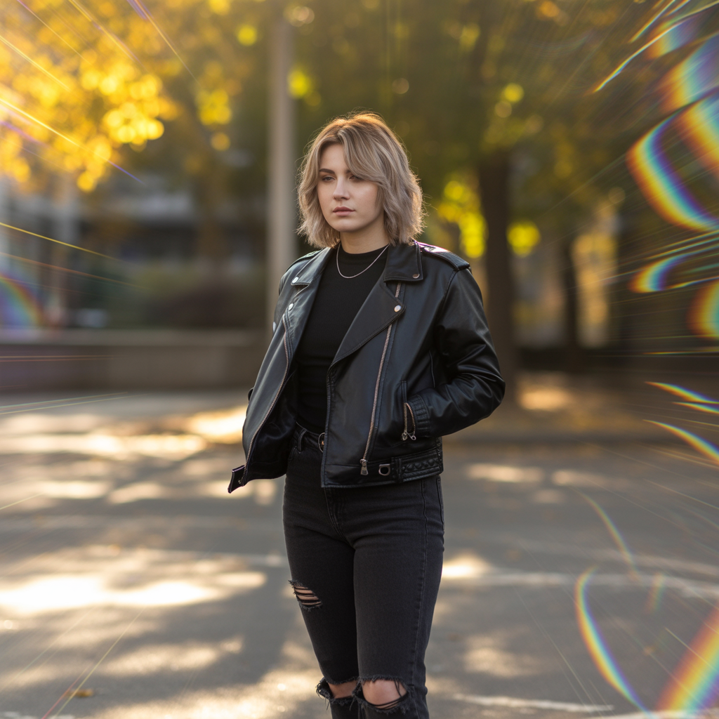 Ash Blonde Balayage Wolf Cut