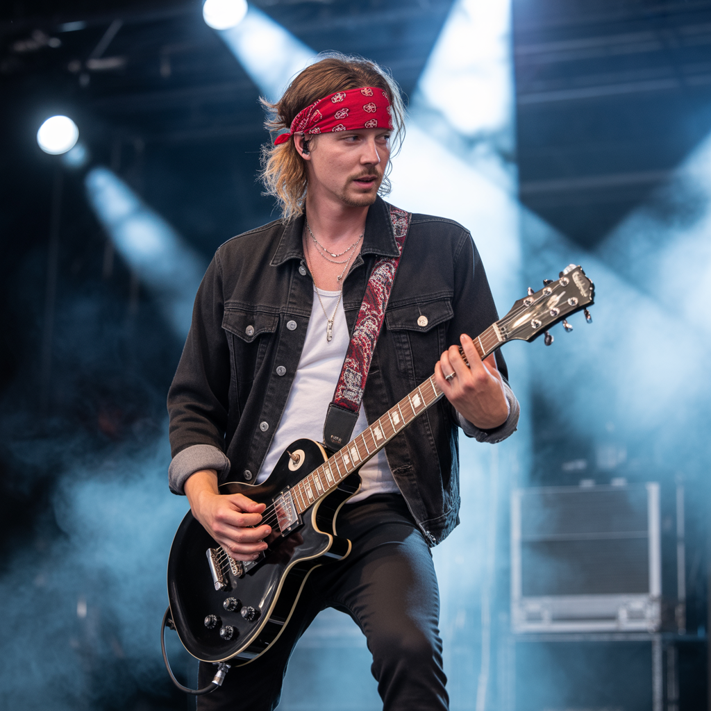 Bandana Wrapped Rocker Hairstyles