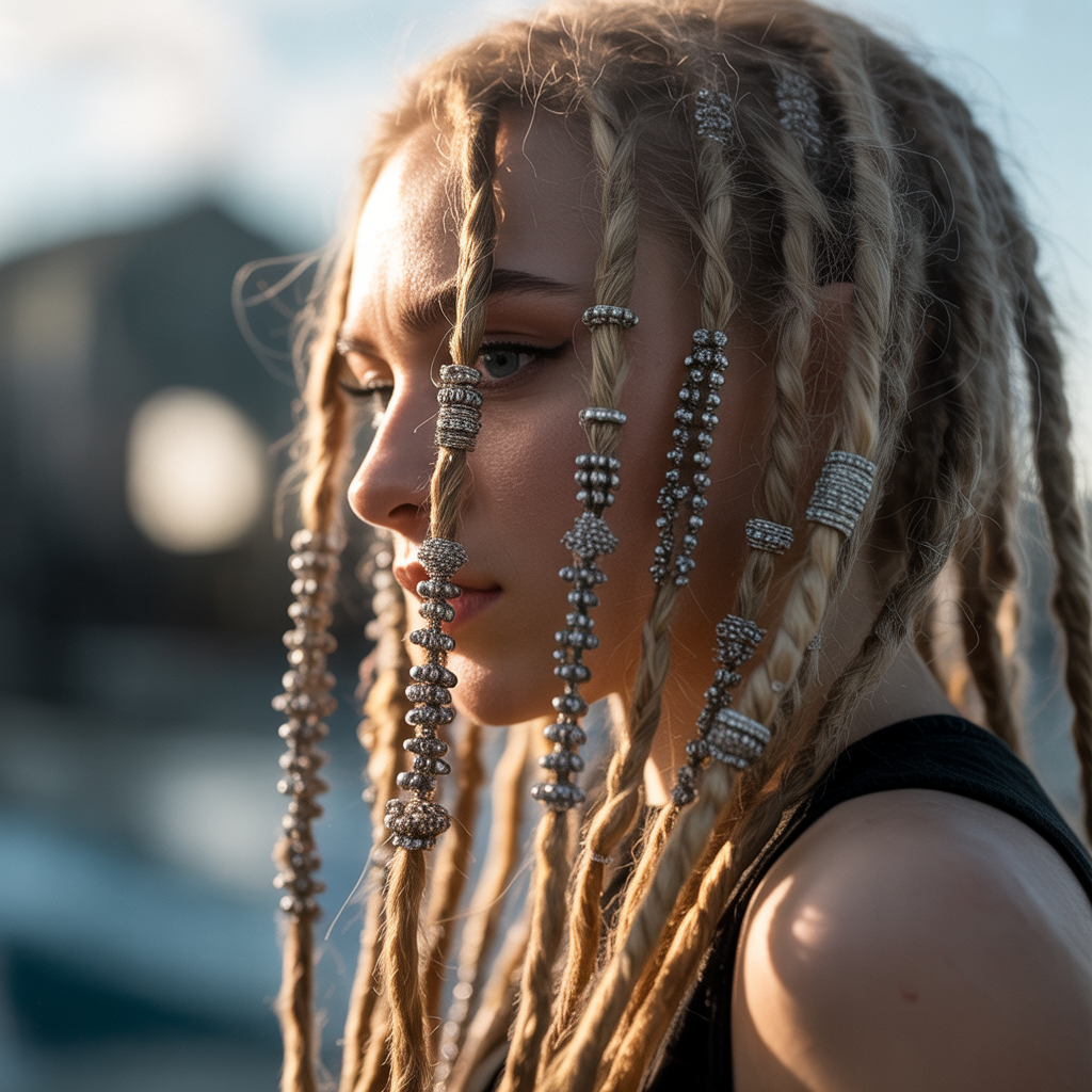 Bead-Adorned Dreads