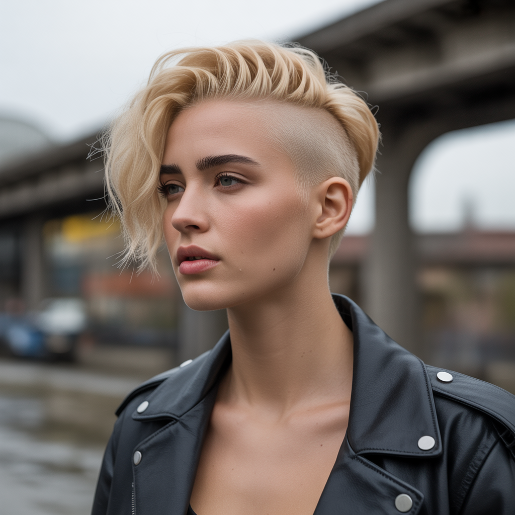 Blonde Undercut Style