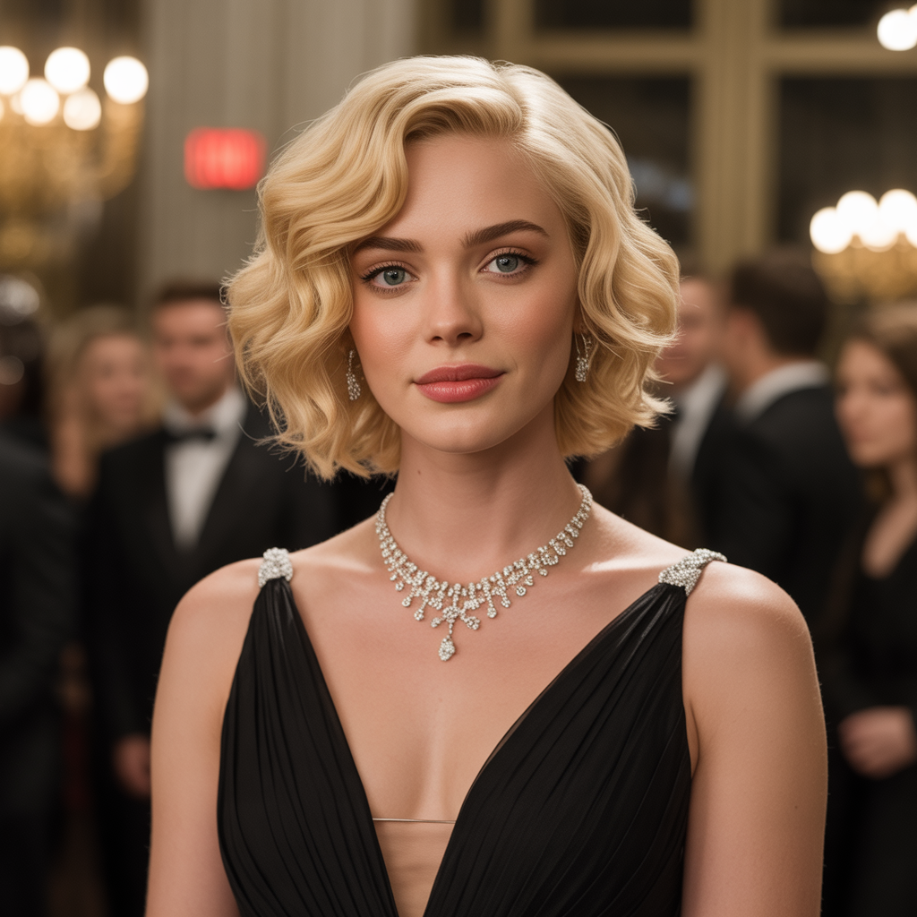 Blonde Wavy Wolf Cut