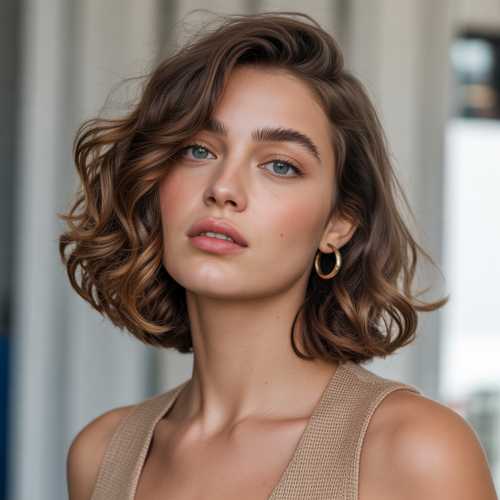 Bob Cut with Deep Waves