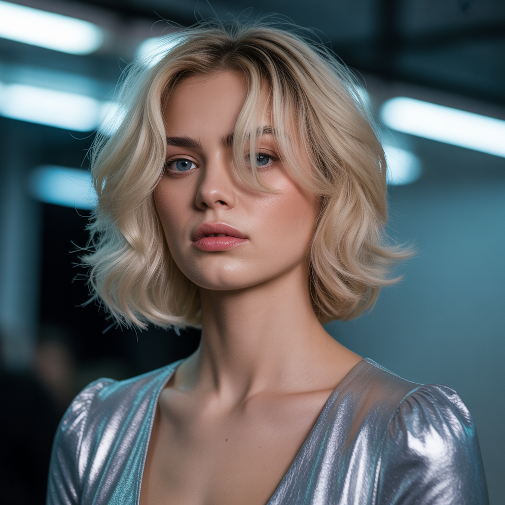 Bob wolf cut for oval face