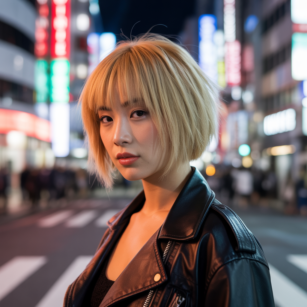 Bob wolf cut for round face