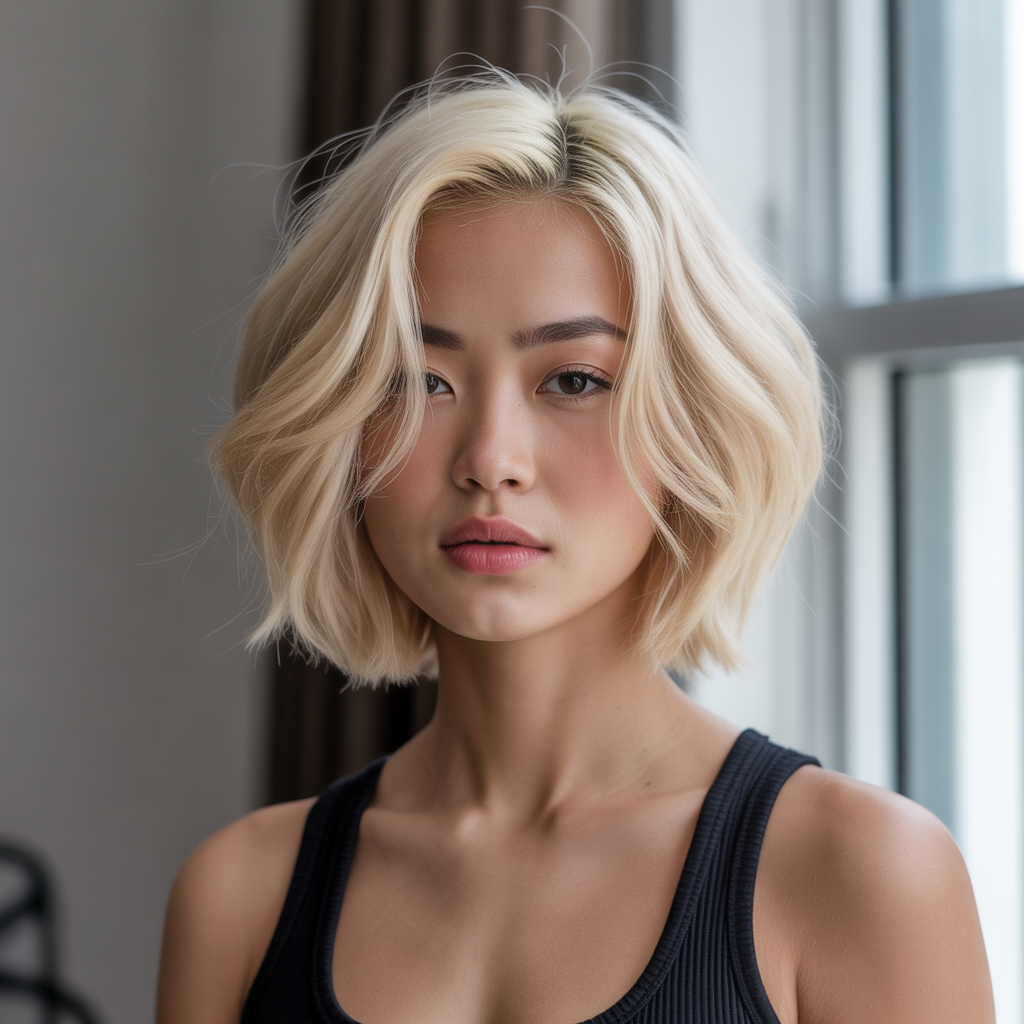 Bob wolf cut for thick hair