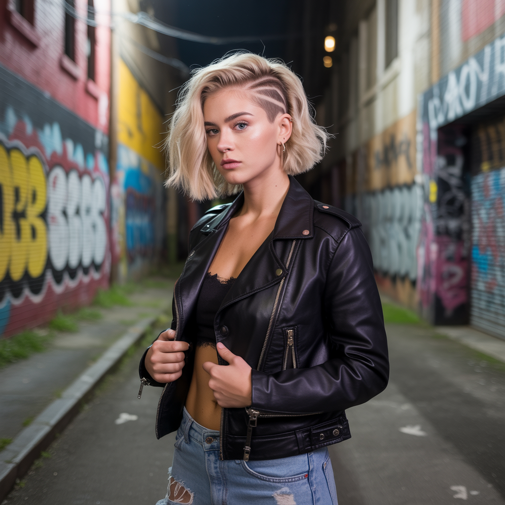 Bob wolf cut with undercut