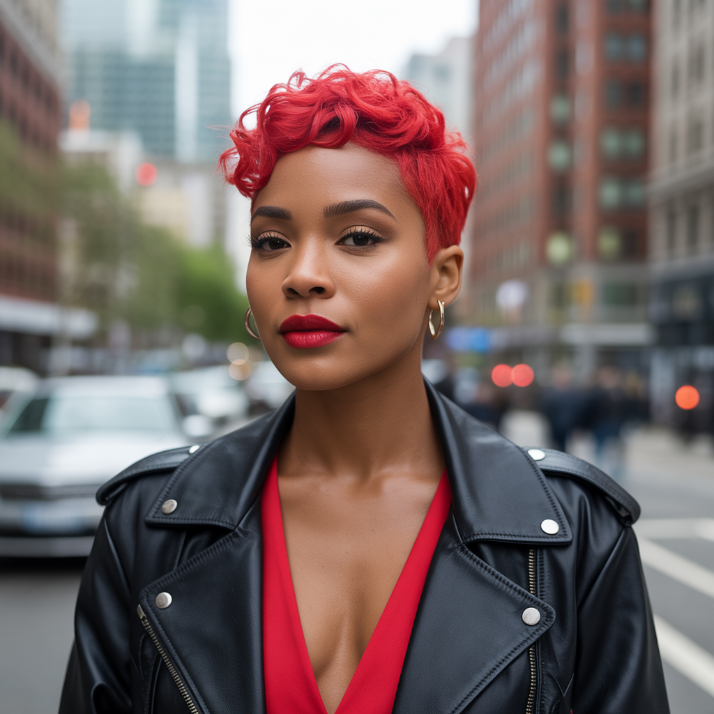 Bold Red Pixie