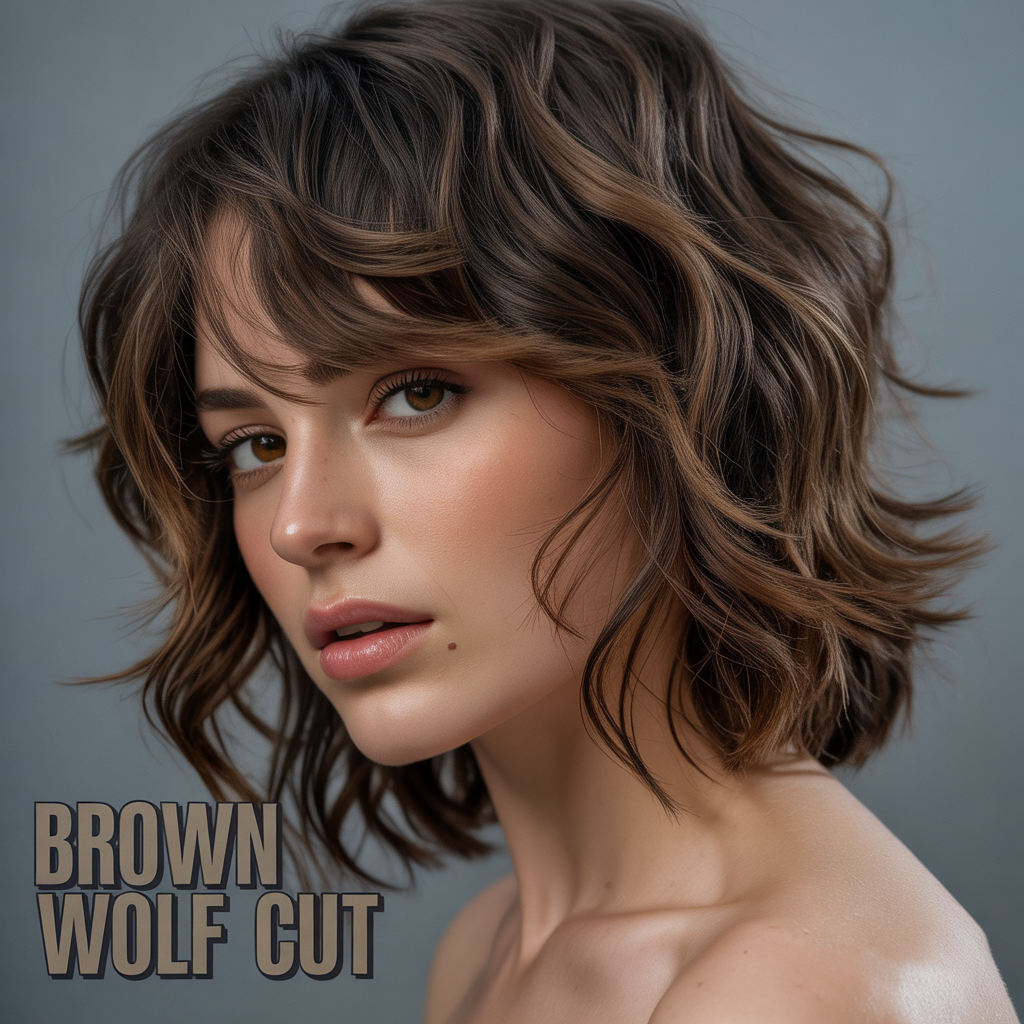 Brown Wolf Cut