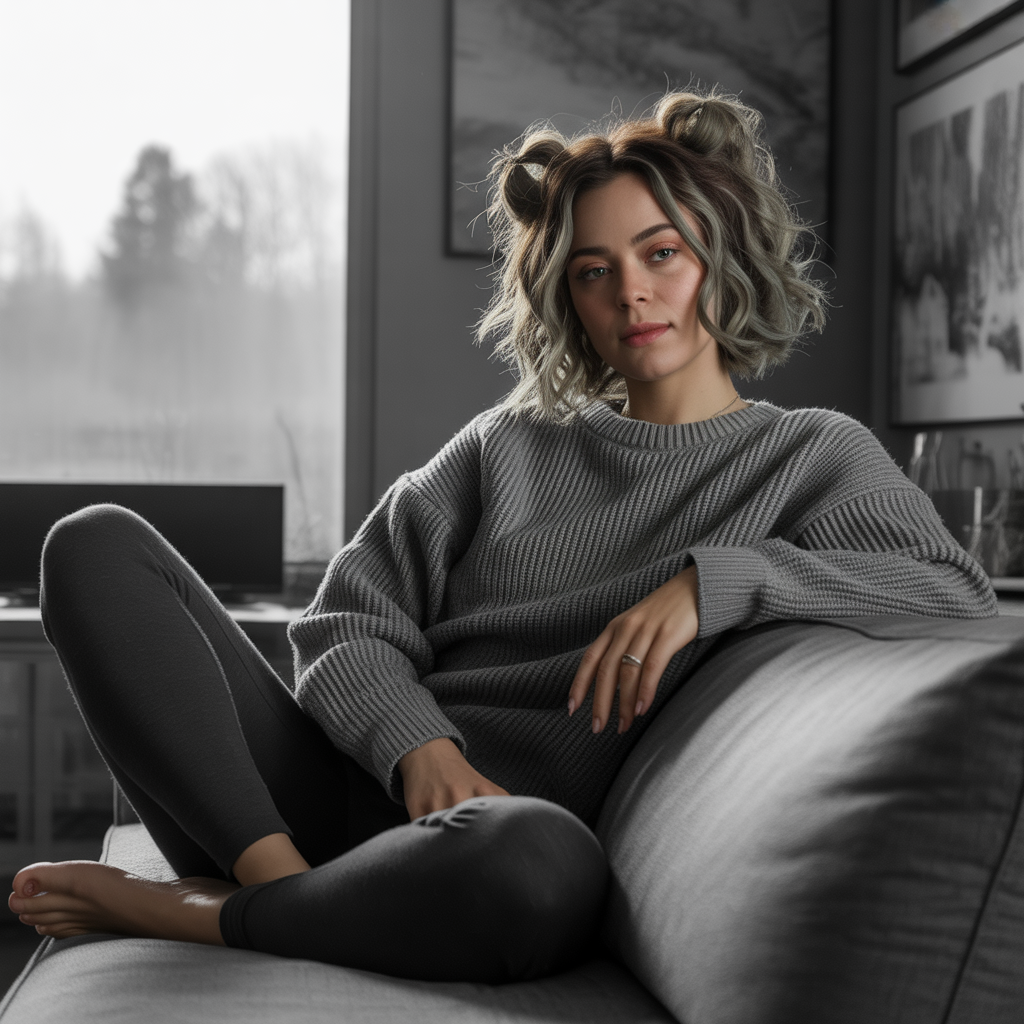 Bubble Braids for Wolf Cut Hair