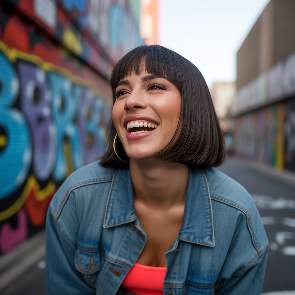 Butterfly Haircut for Oval Faces