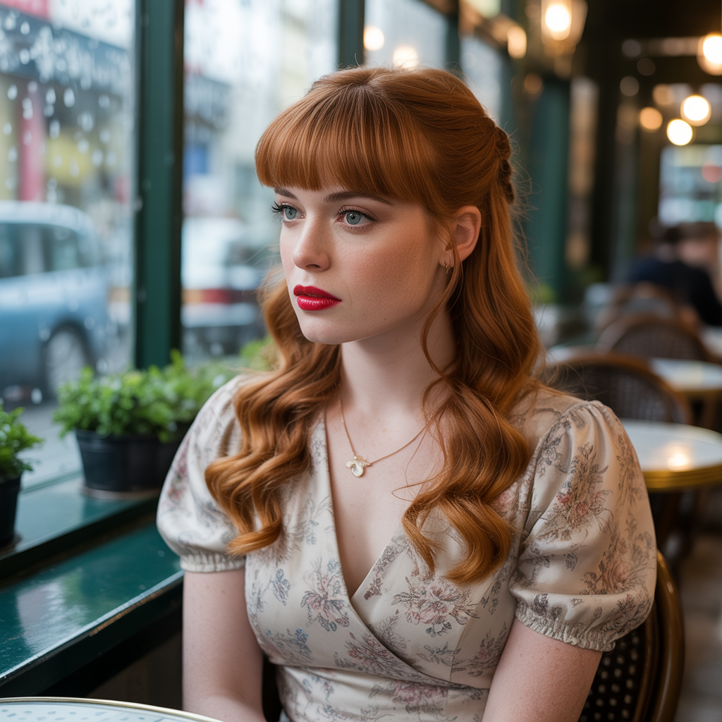 Butterfly Haircut with Curtain Bangs