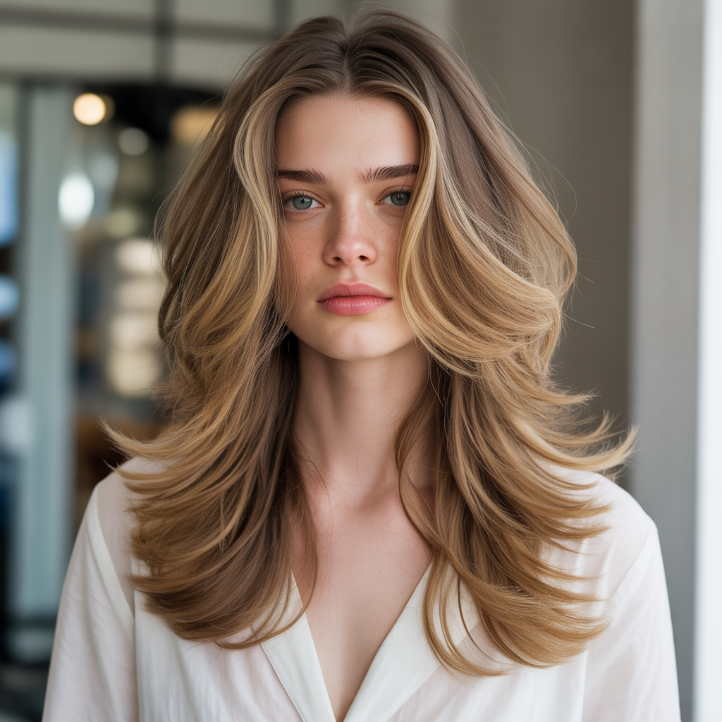 20 Stunning Ideas for Lustrous Long Textured Haircuts 16 Cascading Textured Layers