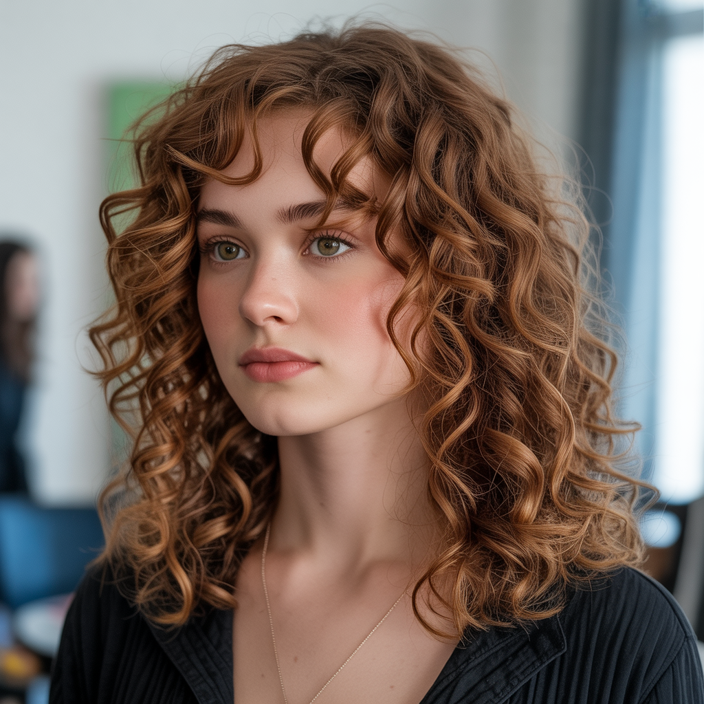 Chestnut Hair for Curly Locks